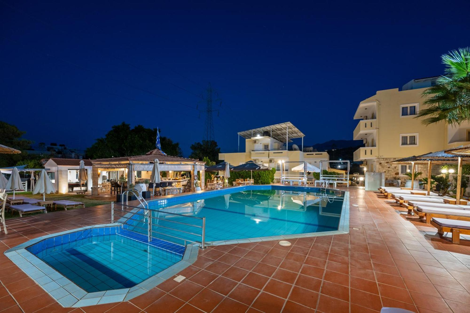 Nikos Apartments Stalida Esterno foto